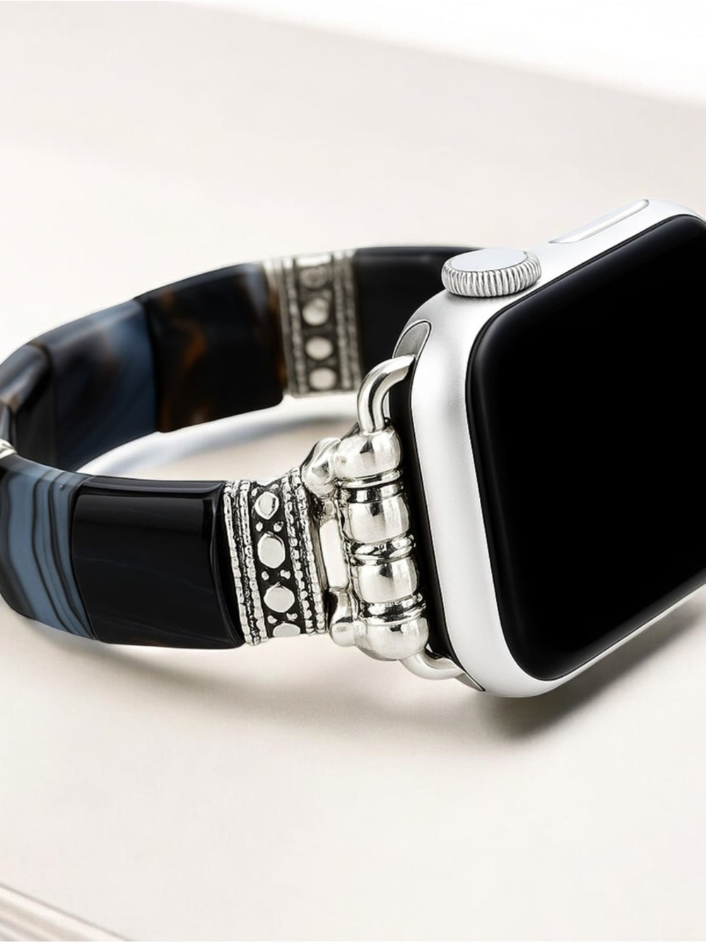 New Cape Diablo Bohemian Noir Stretch Apple Watch Strap